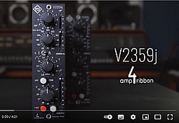 V2359j amp4ribbon Video auf Youtube, mit Beispielen an Gesang, Schlagzeug und Gitarre